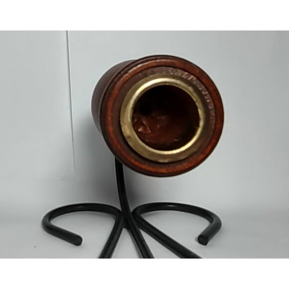 Heart Shaped Sconces (lot of 2) set Green Metal & Wood Candle Holder wall decor - Picture 6 of 9